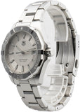 Buy Shop Tag Heuer Aquaracer Quartz White Dial Silver Steel Strap Watch for Men - WAY1111.BA0928 USA Online