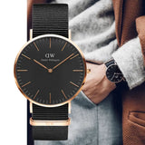 Buy Shop Daniel Wellington Classic Cornwall Black Dial Black NATO Strap Watch For Women - DW00100150 USA Online