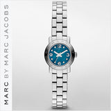 Buy Shop Marc Jacobs Amy Blue Dial Silver Steel Strap Watch for Women - MBM3274 USA Online