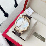 Buy Shop Salvatore Ferragamo F-80 Classic White Dial Brown Leather Strap Watch for Men - SFDT00819 USA Online