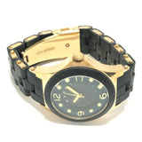 Buy Shop Marc Jacobs Pelly Black Dial Black Silicone Strap Watch for Women - MBM2540 USA Online