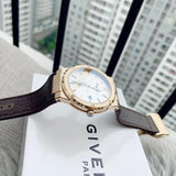 Buy Shop Salvatore Ferragamo F-80 Classic White Dial Brown Leather Strap Watch for Men - SFDT00819 USA Online