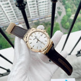 Buy Shop Salvatore Ferragamo F-80 Classic White Dial Brown Leather Strap Watch for Men - SFDT00819 USA Online
