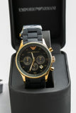 Buy Shop Emporio Armani Sportivo Quartz Black Dial Black Steel Strap Watch For Men - AR8023 USA Online