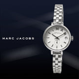 Buy Shop Marc Jacobs Sally White Dial Silver Steel Strap Watch for Women - MBM8642 USA Online