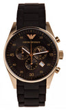 Buy Shop Emporio Armani Sportivo Quartz Black Dial Black Steel Strap Watch For Men - AR8023 USA Online