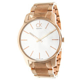 Buy Shop Calvin Klein City White Dial Rose Gold Steel Strap Watch for Men - K2G21646 USA Online