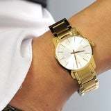 Buy Shop Calvin Klein City White Dial Gold Steel Strap Watch for Women - K2G23546 USA Online