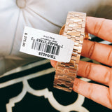 Buy Shop Tory Burch Reva Rose Gold Dial Rose Gold Steel Strap Watch for Women - TBW4028 USA Online