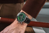 Buy Shop Breitling Navitimer B01 Chronograph 46 Green Dial Black Leather Strap Watch for Men - AB0137241L1P1 USA Online