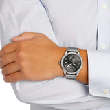 Buy Shop Hugo Boss Legacy Grey Dial Silver Mesh Bracelet Watch for Men - 1513673 USA Online