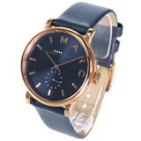 Buy Shop Marc Jacobs Baker Navy Blue Dial Navy Blue Leather Strap Watch for Women - MBM1329 USA Online
