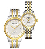 Buy Shop Tissot Le Locle Automatic Small Lady White Dial Two Tone Steel Strap Watch For Women - T41.2.183.34 USA Online