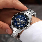 Buy Shop Maserati Competizione Chronograph Blue Dial Silver Steel Strap Watch For Men - R8873600009 USA Online