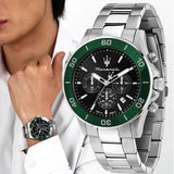 Buy Shop Maserati Competizione Chronograph Black Dial Silver Steel Strap Watch For Men - R8873600008 USA Online