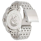 Buy Shop Diesel Mini Daddy Dual Time Silver Dial Stainless Steel Watch For Men - DZ7305 USA Online