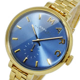 Buy Shop Marc Jacobs Sally Blue Dial Gold Steel Strap Watch for Women - MBM3366 USA Online