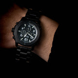 Buy Shop Fossil Machine Chronograph Black Dial Black Steel Strap Watch for Men - FS4927 USA Online