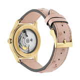 Gucci G Timeless Skeleton 16K Gold Mother of Pearl Dial Pink Leather Strap Watch For Women - YA1264110