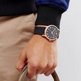 Buy Shop Emporio Armani Luigi Quartz Black Dial Black Rubber Strap Watch For Men - AR11097 USA Online