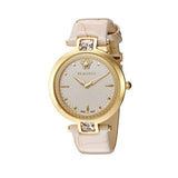 Buy Shop Versace Olympo Quartz White Dial Beige Leather Strap Watch for Women - VAN050016 USA Online