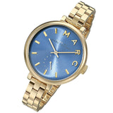 Buy Shop Marc Jacobs Sally Blue Dial Gold Steel Strap Watch for Women - MBM3366 USA Online