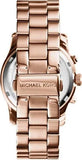 Buy Shop Michael Kors Runway Chronograph Turquoise Dial Rose Gold Steel Strap Watch For Women - MK6164 USA Online