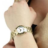 Buy Shop Marc Jacobs Mini Amy White Dial Gold Steel Strap Watch for Women - MBM3057 USA Online