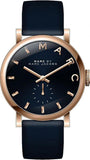 Buy Shop Marc Jacobs Baker Navy Blue Dial Navy Blue Leather Strap Watch for Women - MBM1329 USA Online