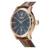 Buy Shop Maserati Epoca Blue Dial Brown Leather Strap Watch For Men - R8851118001 USA Online