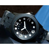 Buy Shop Marc Jacobs Pelly Black Dial Black Silicone Strap Watch for Women - MBM2528 USA Online
