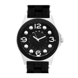 Buy Shop Marc Jacobs Pelly Black Dial Black Silicone Strap Watch for Women - MBM2544 USA Online
