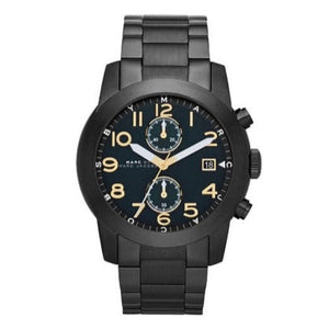Buy Shop Marc Jacobs Larry Chronograph Black Dial Black Steel Strap Watch for Men - MBM8606 USA Online