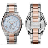 Buy Shop Michael Kors Bryn Quartz Blue Dial Two Tone Steel Strap Watch For Women - MK6136 USA Online