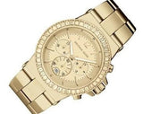 Buy Shop Michael Kors Dylan Quartz Gold Dial Gold Steel Strap Watch For Women - MK5861 USA Online