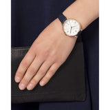 Buy Shop Fossil Jacqueline White Dial Blue Leather Strap Watch for Women - ES3843 USA Online