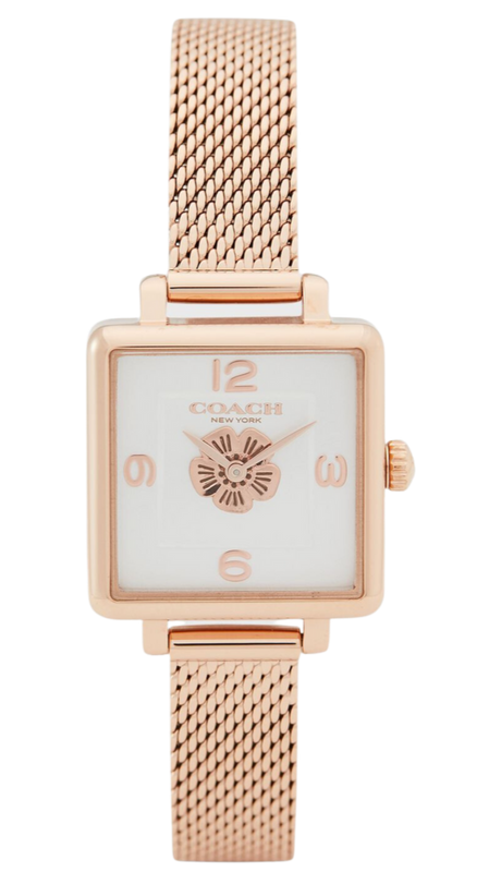 Buy Shop Coach Cass White Dial Rose Gold Mesh Bracelet Watch for Women - 14503698 USA Online