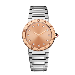 Buy Shop Bvlgari Bvlgari Bvlgari Resort Limited Edition Diamonds Gold Dial Silver Steel Strap Watch for Women - BVLGARI103682 USA Online