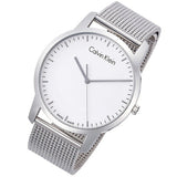 Buy Shop Calvin Klein City Chronograph White Dial Silver Mesh Bracelet Watch for Men - K2G2G126 USA Online