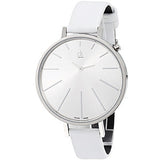 Buy Shop Calvin Klein Equal White Dial White Leather Strap Watch for Women - K3E231L6 USA Online