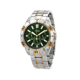 Buy Shop Fossil Garrett Chronograph Green Dial Two Tone Steel Strap Watch for Men - FS5622 USA Online