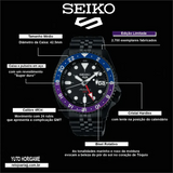 Buy Shop Seiko Automatic SKX GMT Yuto Horigome Limited Edition Black Dial Black Steel Strap Watch For Men - SSK027K1 USA Online