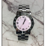 Buy Shop Marc Jacobs Amy Life Pink Dial Silver Steel Strap Watch for Women - MBM3300 USA Online