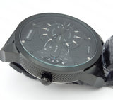 Buy Shop Diesel Mini Daddy Dual Time Black Dial Black Stainless Steel Strap Watch For Men - DZ7316 USA Online