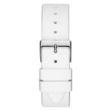 Guess G Twist Quartz White Dial White Silicone Strap Watch For Women - W0911L1