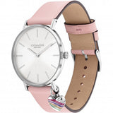 Buy Shop Coach Perry White Dial Pink Leather Strap Watch for Women - 14503118 USA Online