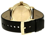 Buy Shop Marc Jacobs Baker Gold Dial Black Leather Strap Watch for Women - MBM1399 USA Online