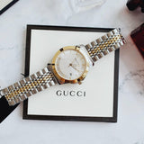 Buy Shop Gucci G Timeless Silver Dial Two Tone Steel Strap Watch For Men - YA126409 USA Online