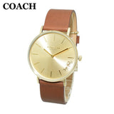 Buy Shop Coach Perry Gold Dial Brown Leather Strap Watch for Women - 14503331 USA Online