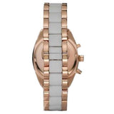 Buy Shop Emporio Armani Sportivo White Dial Rose Gold & White Steel Strap Watch For Women - AR5942 USA Online